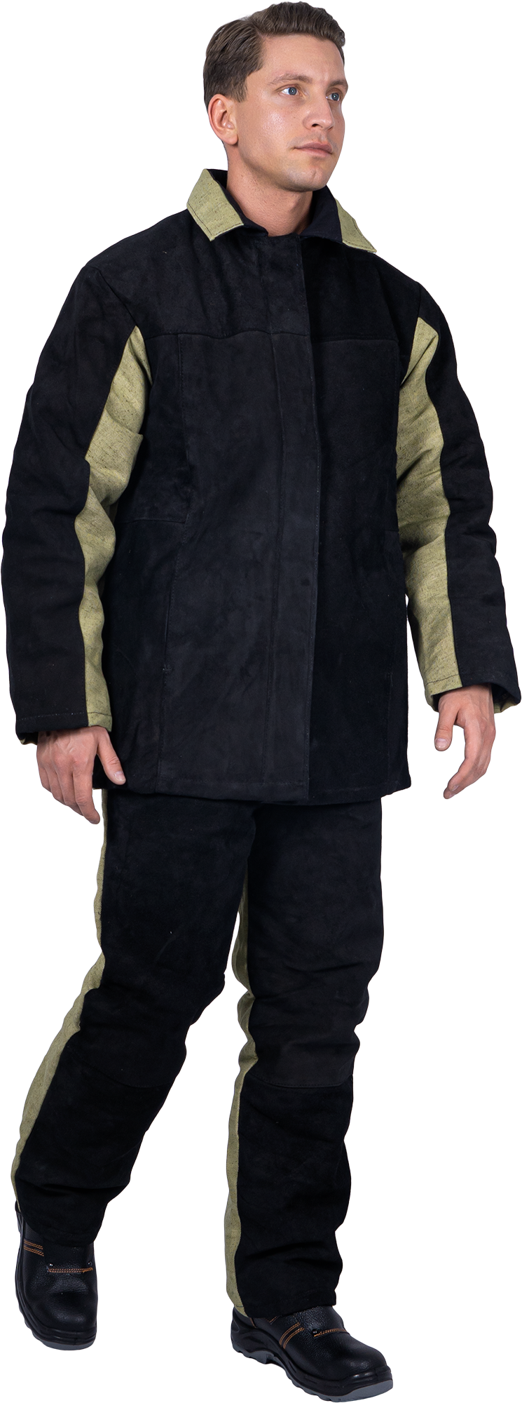 Костюм сварщика комбинированный спилок/брезент утепленный, 2.6