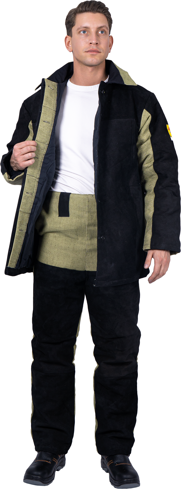 Костюм сварщика комбинированный спилок/брезент утепленный, 2.6
