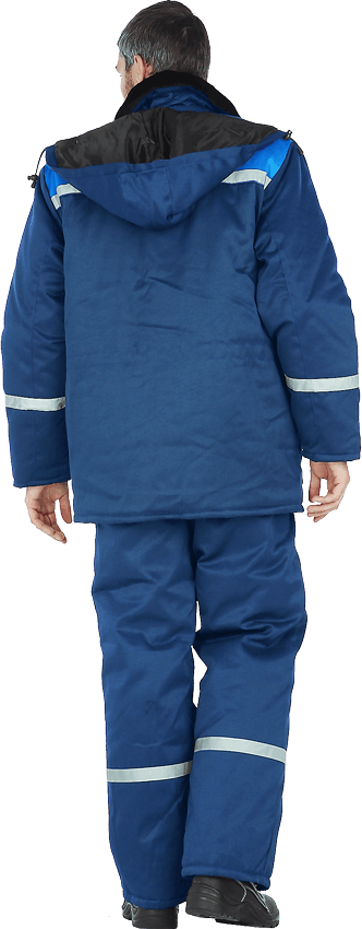 Куртка мужская утеплённая, цвет темно-синий/василёк